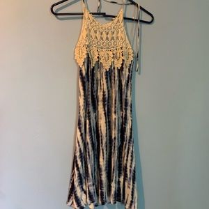 Charolette Russe Blue and White Sun dress